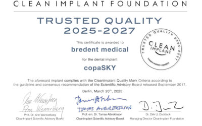 Bredent Medical copaSKY, Certificate