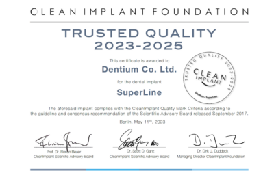 Dentium SuperLine, Certificate