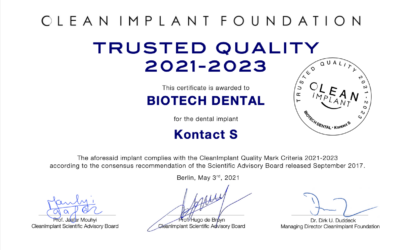 Biotech Dental Kontact S, Certificate