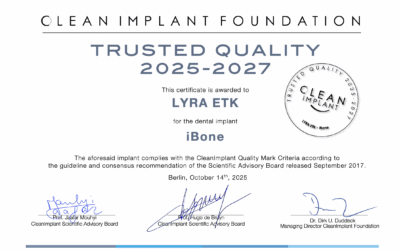 Lyra ETK iBone, Certificate