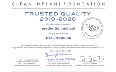 Medentis Medical ICX-Premium, Certificate