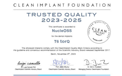 NucleOSS T6 torQ, Certificate