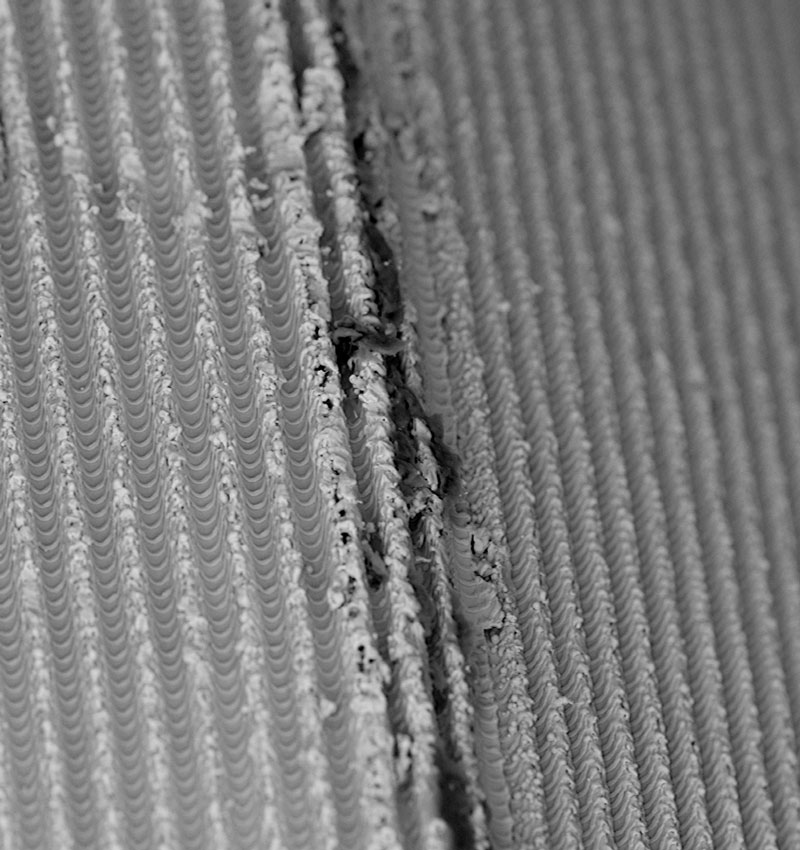 Implant surface at 1,000× magnification