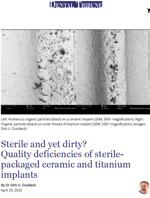 Sterile but yet dirty?