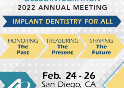 2022 ANNUAL MEETING ACADEMY OF OSSEOINTEGRATION