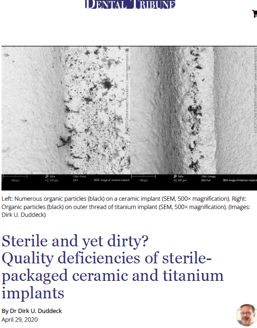 Sterile but yet dirty? 